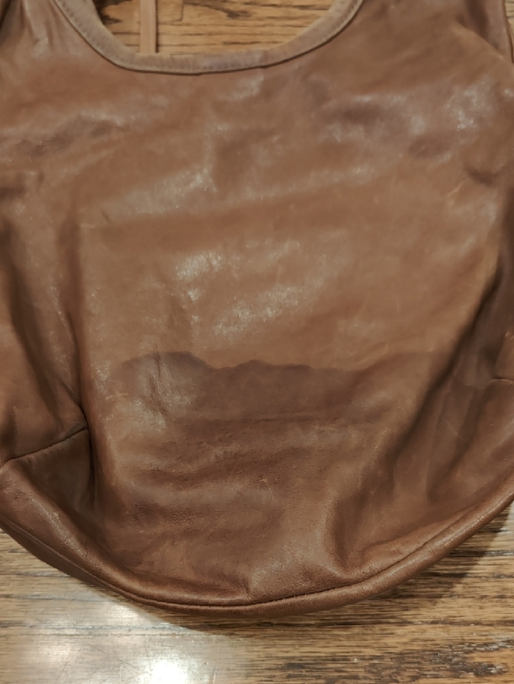 Resellers: Rough & Tumble Brown Leather Minimalist Tote  Shoulder Bag - Women - Picture 2 of 5